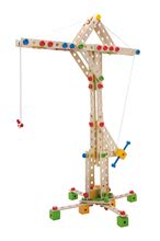 Jeux de construction en bois Eichhorn - Kit de construction moulin à vent en bois  Eichhorn 8 modèles (moulin, grue, avion, chasseur, catamaran, voiture, pont, grue à conteneurs) 300 pièces à partir de 6 ans_2