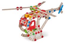 Jocuri de construit din lemn Eichhorn - Joc de construit din lemn elicopter Constructor Helicopter Eichhorn 5 modele (elicopter, avion de vânătoare, navă, remorcher, hidroavion) 225 piese de la 6 ani_1