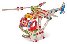 Giochi di costruzioni in legno Eichhorn - Costruzione in legno elicottero Constructor Helicopter Eichhorn 5 modelli (elicottero, aereo da caccia, nave, rimorchiatore, idrovolante) 225 pezzi dai 6 anni_1