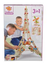 Eichhorn Holzbausätze - Baukasten aus Holz Eiffelturm Constructor Eiffel Tower Eichhorn 3 Modelle (Eiffelturm, Windmühle, Triumphbogen) 315 Teile ab 6 Jahren_0