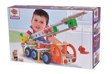 Giochi di costruzioni in legno Eichhorn - Costruzione in legno macchine da lavoro Constructor Tool Box Eichhorn auto gru jeep camion e auto di servizio 170 pezzi dai 6 anni_2