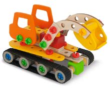 Eichhorn Holzbausätze - Baukasten aus Holz Raupenkran Constructor Crawler Excavator Eichhorn 4 Modelle (Kran, Raupenkran, Wagen, Schneequad) 170 Teile ab 6 Jahren_3