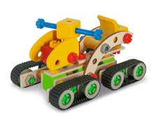 Dřevěné stavebnice Eichhorn - Dřevěná stavebnice pásový jeřáb Constructor Crawler Excavator Eichhorn 4 modely (jeřáb, pásový jeřáb, vagón, sněžná čtyřkolka) 170 dílů od 6 let_0