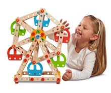 Drewniane układanki Eichhorn - Drewniana konstrukcja lunaparku Constructor Big Wheel Eichhorn 3 modele (lunapark, majak, lanovka) 240 części od 6 lat_2