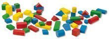 Cuburi din lemn - Cuburi din lemn colorate Coloured Wooden Blocks XL Baby Eichhorn extra mari 50 buc de la 12 luni dimensiunea 40 mm_1