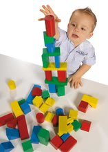 Lesene kocke  - Lesene barvne kocke Coloured Wooden Blocks XL Baby Eichhorn večjih dimenzij 50 kom velikost 40 mm od 12 mes_2