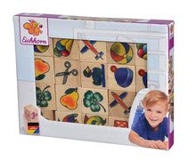  Készségfejlesztő fajátékok - Fa pexeso Picture Memory Game Eichhorn 20 ábrával 40 darabos_3