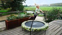 Dječji trampolini - Trampolin s ručkom za držanje Tiggy Junior Exit Toys promjera 140 cm zeleni_1