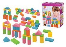 Fa építőkockák - Fakockák Coloured Wooden Blocks Eichhorn színesek 75 db különböző formák 25 mm magas 12 hó-tól_3