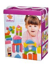 Drewniane klocki - Klocki drewniane Eichhorn Coloured Wooden Blocks Kolorowe 75 sztuk różnych kształtów wielkości 25 mm od 12 miesięcy_5