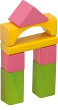 Drewniane klocki - Klocki drewniane Eichhorn Coloured Wooden Blocks Kolorowe 75 sztuk różnych kształtów wielkości 25 mm od 12 miesięcy_3