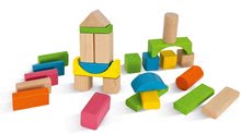Dřevěné kostky - Dřevěné kostky Nature and Coloured Wooden Blocks Eichhorn mix barevné a natural 60 kusů velikost 25 mm od 12 měs_4