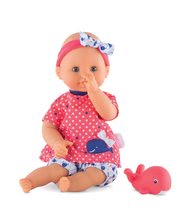 Lutke za djecu od 18 mjeseci - Lutka za kupanje Bebe Bath Oceane Corolle s plavim trepćućim očima i ribom 30 cm od 18 mjeseci_0