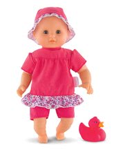 Igrače dojenčki od 18. meseca - Dojenček za kopanje Bebe Bath Coralie Corolle z rjavimi mežikajočimi očkami in račko 30 cm od 18 mes_0
