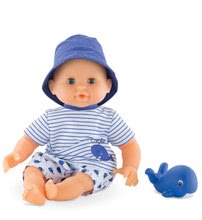 Panenky od 18 měsíců - Panenka na koupání Bebe Bath Marin Corolle s modrýma mrkacíma očima a velrybou 30 cm od 18 měs_2