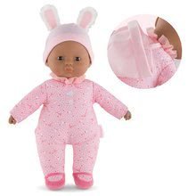Igrače dojenčki od 9. meseca - Dojenček Sweet Heart Candy Corolle s črnimi očkami in snemljivo kapico 30 cm od 9 mes_1