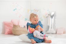 Puppen ab 9 Monaten - Puppe Sweet Heart Birthday Corolle mit braunen Augen, abnehmbarer Mütze und Hausschuhe 30 cm - ideales Geschenk zum 1. Geburtstag, ab 9 Monaten_0