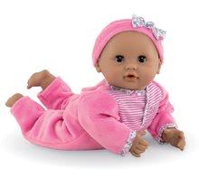 Koloběžky tříkolové - Set koloběžka tříkolová Corolle Smoby s košíkem a panenkou Mariou v růžových šatech 30 cm_3