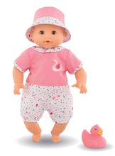 Igrače dojenčki od 18. meseca - Dojenček za kopanje Bebe Bath Calypso Corolle z rjavimi mežikajočimi očkami in labodom 30 cm od 18 mes_0