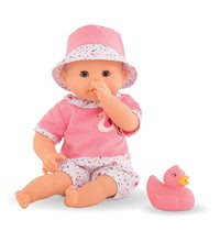 Panenky od 18 měsíců - Panenka na koupání Bebe Bath Calypso Corolle s hnědými mrkacíma očima a labutí 30 cm od 18 měsíců_1
