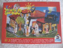 Otroške puzzle do 100 delov - Otroške 3D puzzle Kid Playworld več vrst hišic_0