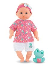Puppen ab 18 Monaten - Puppe für Bad Baby Bath Océane Mon Premiere Corolle mit blauen Scheraugen und Frosch 30 cm ab 18 Monate_1