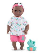 Lutke za djecu od 18 mjeseci - Bábika na kúpanie sa Baby Bath Alyzée Frog Mon Premiere Corolle s čiernymi klipkajúcimi očami a žabou 30 cm od 18 mes CO100520_0