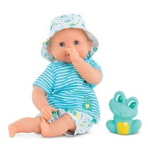 Puppen ab 18 Monaten - Puppe für Bad Baby Bath Marin Mon Premiere Corolle mit blauen Scheraugen und Frosch 30 cm ab 18 Monate_2