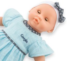Igrače dojenčki od 18. meseca - Dojenček Bébé Calin Maud Corolle z modrimi mežikajočimi očkami in polnilom iz bunkic 30 cm od 18 mes_1