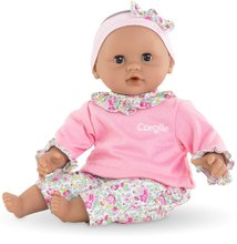 Igrače dojenčki od 18. meseca - Dojenček Bébé Calin Maria Corolle z rjavimi mežikajočimi očkami in polčnilom iz bunkic 30 cm od 18 mes_0