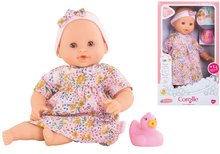 Puppen ab 18 Monaten - Badepuppe Baby Bath Calypso Mon Premiere Poupon Corolle mit braunen Augen und einer Ente 30 cm ab 18 Monaten_0