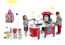 Bucătărie pentru copii seturi - Set bucătărie Tefal SuperChef Smoby cu grill şi cu aparat de cafea și accesorii pentru prăjit în rucsac_20