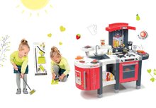 Bucătărie pentru copii seturi - Set bucătărie Tefal SuperChef Smoby cu grill şi cu aparat de cafea și ustensile de curăţenie 3in1_20