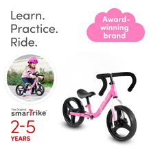 Jeździki od 18 miesięcy - Jeździk balansowy składany Folding Balance Bike Pink smarTrike z aluminiową konstrukcją w kolorze różowym oraz ergonomiczną kierownicą od 2 do 5 roku i ochraniacze_5