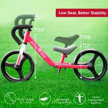 Bébitaxik 18 hónapos kortól - Tanulóbicikli összecsukható Folding Balance Bike Red smarTrike alumíniumból, ergonomikus kormánnyal, 2-5 éves korosztálynak_2