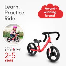 Babytaxiuri de la 18 luni - Bicicletă pliabilă fără pedale Folding Balance Bike Red smarTrike roșie din aluminiu cu mânere ergonomice de la 2-5 ani și echipament de protecție cadou_6