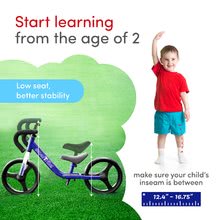 Bébitaxik 18 hónapos kortól - Tanulóbicikli összecsukható Folding Balance Bike Blue smarTrike alumíniumból, ergonomikus kormánnyal, 2-5 éves korosztálynak_1