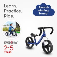 Bébitaxik 18 hónapos kortól - Tanulóbicikli összecsukható Folding Balance Bike Blue smarTrike kék, alumínium, ergonomikus fogantyúkkal 2-5 éves korosztálynak és védőfelszerelés ajándékba_5