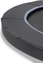 Bodentrampoline - EXIT Dynamic ebenerdiges Trampolin ø305cm mit Freezone Sicherheitsplatten - schwarz _0