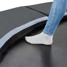 Bodentrampoline - EXIT Dynamic ebenerdiges Trampolin ø427cm mit Freezone Sicherheitsplatten - schwarz _2