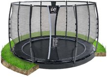 In Ground Trampolines  - EXIT Dynamic ground level trampoline ø305cm with safety net - black _0