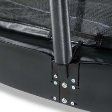 Trambuline de pământ - Trambulină cu plasă de siguranță Dynamic Groundlevel Black Exit Toys la sol diametru 305 cm neagră_3