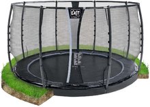 In Ground Trampolines  - EXIT Dynamic ground level trampoline ø366cm with safety net - black _0