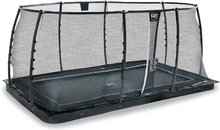 Trampolini talni - Trampolin z zaščitno mrežo Dynamic Groundlevel Black Exit Toys talni 305*519 cm črn_1