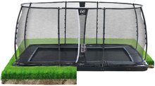 In Ground Trampolines  - EXIT Dynamic ground level trampoline 275x458cm with safety net - black _0