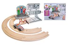 Macchine in legno - Autopista in legno Porsche Racing Extension Set Eichhorn con vettura di sicurezza 14 pezzi_3