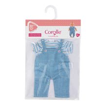 Játékbaba ruhák - Ruházat Striped T-shirt&Overall Bebe Corolle 30 cm játékbabának 18 hó-tól_2