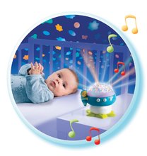 Jucării deasupra pătuțului - Proiector care luminează Ciupercă Cotoons Smoby pentru bebeluşi albastru_0