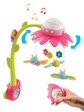 Kolotoče nad postieľku - Kolotoč nad postieľku s motýlikmi Kvetinka Flower Cotoons Smoby s hudbou a svetlom modrý/ružový od 0 mes_19