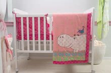 Detské deky - Paplón Sateen Hippo toTs smarTrike Hroch 100 % bavlna vzhľad saténu ružový od 0 mesiacov_0